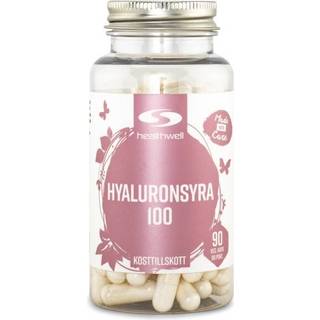 Healthwell Hyaluronihappo 100, 90 kapsler