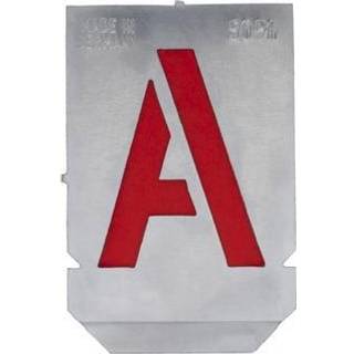 Stencil sæt med bogstaver A-Z+& med 50 mm tegnhøjde (27 dele)