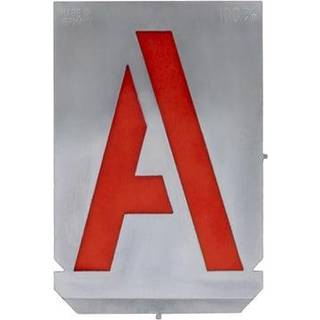 Stencil sæt med bogstaver A-Z+& med 100 mm tegnhøjde (27 dele)