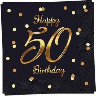Servietter Happy 50 Birthday