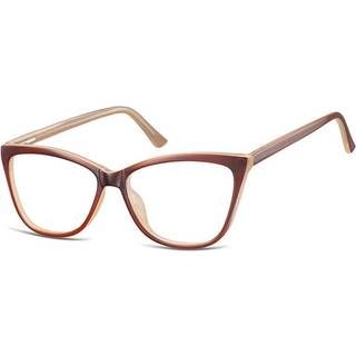 SmartBuy Collection Vicari CP115C 54 Briller Kvinder Brun - Glossy Dark Brown - 54mm