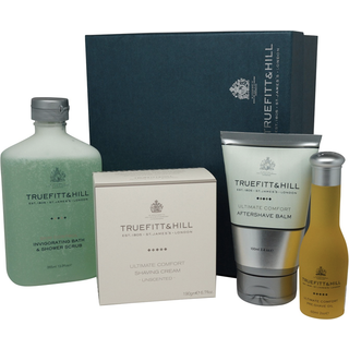 Truefitt & Hill Ultimate Comfort Gift Set: Cream, Balm, Oil & Scrub