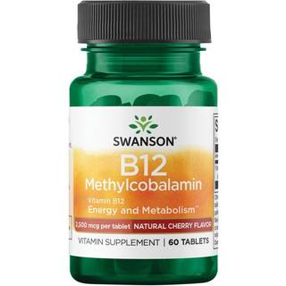 Vitamin B-12 Methylcobalamin, 2500mcg Kirsebær - 60 tabletter