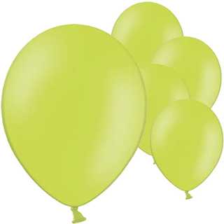 10 stk. Latexballoner æblegrøn 12" - Perfekt til festdekoration & ballongas
