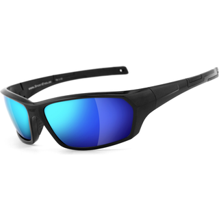 HSE - SportEyes | Sportbrille, Fahrradbrille, Sonnenbrille, Bikerbrille, Radbrille | SEHSTÄRKE möglich | AIR-STREAM - laser blue
