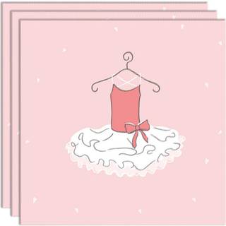 20 stk. Balletdanserinde servietter