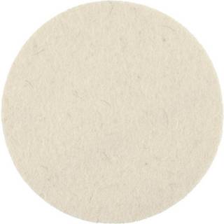 Uldskiver til glaspolering Mirka Ø77 x 6 mm Grip, passer til bagskive Ø77 mm, hvid, 2-pak