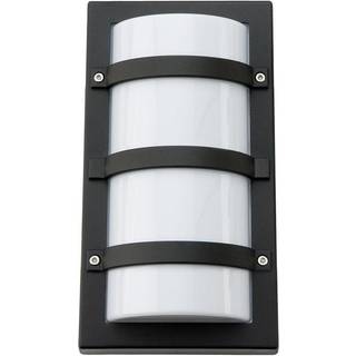 SG Armaturen Trio væglampe, 98 x 150 mm, E27, IP65, mat sort