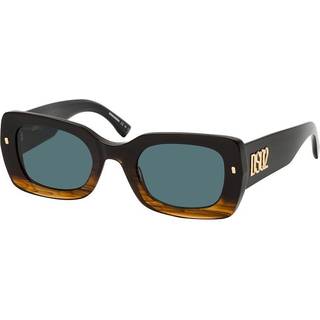 Dsquared2 Mand D2 0061/S EX4/KU Solbriller Acetat Brun Blå Geometrisk
