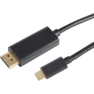 USB-C til Displayport kabel - UHD 4K - Sort - 1.8 m