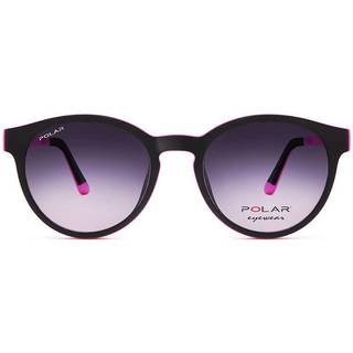 Polar JUNIOR 476 Clip-On Polarized 46 45 Solbriller Mænd Black - Matte Black Pink - 45mm