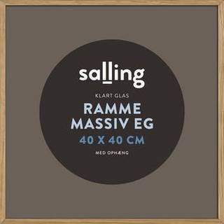 Ramme i massiv eg m. glas - 40x40 cm (På lager i varehus)