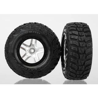 Traxxas 6874R Tires & Wheels, Kumho S1/Split-Spoke, 4WD/2WD Rear (2)