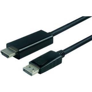 VALUE DisplayPort Kabel, DP - UHDTV, Han/Han, Sort, 1,0m