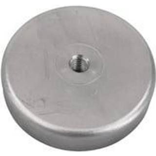 Ferrit pottemagnet Ø80 mm med M8 gevindhul (550 N)