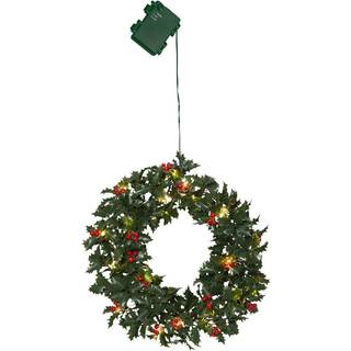 Star Trading - Krans Holly - 30 cm - Grøn