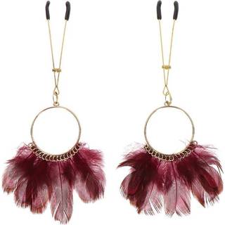 Taboom Tweezers With Feathers Gold