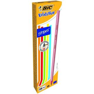 Bic evolution stripes HB 12 stk.