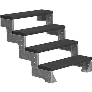 DOLLE Gardentop terrassetrappe med Trimax, antracit - 4 trin