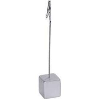 Menukort holder 11 cm med krokodillenæb sølv