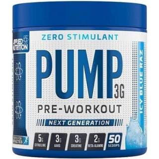Applied Nutrition - Pump 3G Pre-Workout (Zero Stimulant), Icy Blue Raz - 375g