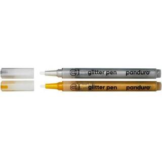 Glitter Pens 2 mm guld+sølv