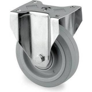Tente 3478UFP200P63 Industrihjul Fast, elastisk, plade 137x105 Ø200 mm