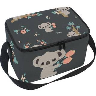 Formrs Cute Koala Isoleret frokostboks Sort frokostpose B?rbar taske K?lerpose til udend?rs rejse Picnicskolekontor
