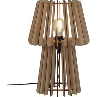 Groa bordlampe, lyst træ
