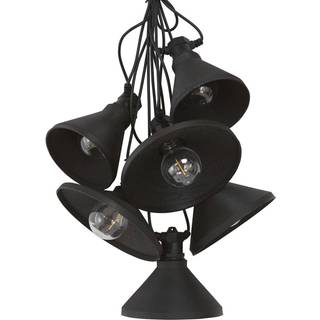 PR Home Daphne Lyssløjfe 6 LED-pærer Sort 7,2m IP44 1898103