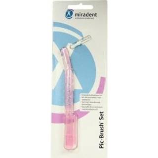 Mellemrumsbørster Miradent Pic-Brush Set PINK