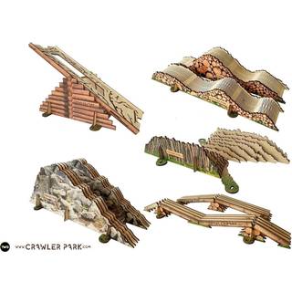 Crawler Park - Sæt med 5 forhindringer for 1/18 &a
