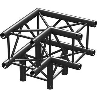 P30-C30 Truss 3-vejs hjørne 90º Sort TILBUD NU
