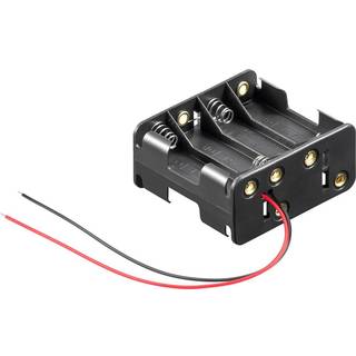 Batteri holder - 8 x AA - Med ledning