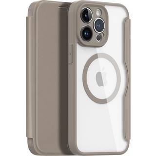 iPhone 14 Pro Max - Dux Ducis Skin X Pro Flip Magsafe cover - Beige