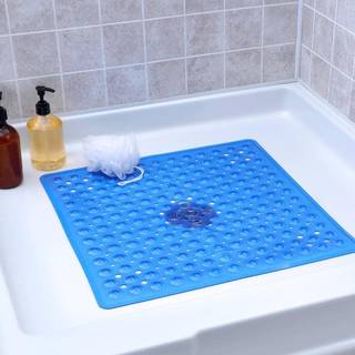 Slipx Solutions Essential Square Shower Mat 21 """" X21 """" Grippy tekstureret overflade 25% st?rkere sugekopper Ikke-skridsikre brusebadgulvm?tte t