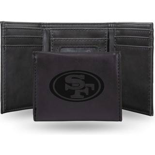Rico Industries Laser indgraveret trifold tegnebog letvægt San Francisco 49ers Black