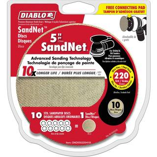 Diablo Sandnet OEM 220 Grit 5 Sanding Disc # DND050220H10I