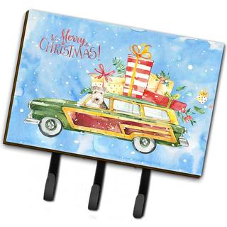 """" Caroline's Treasures Merry Christmas Lakeland Terrier snor eller nøgleholder Hooks multicolor """"