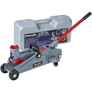 Pro-Lift F-2315Pe Grå hydraulisk vogn Jack Car Lift med blæse støbt case-3000 lbs kapacitet 12 tommer sort