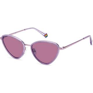 Polaroid PLD 6148/S/X Polarized B3V/0F 55 Solbriller Kvinder Purple - Violet Glitter - 55mm