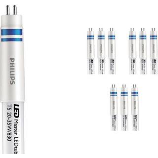 Fordelspakke 10x Philips LED Lysrør T5 MASTER (HF) High Efficiency 20W 2800lm - 830 varm hvid | 145cm - erstatter 35W