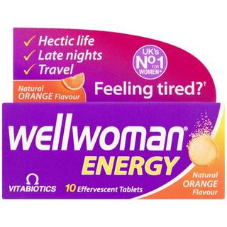 Vitabiotics - Wellwoman Energy Brusetabletter Orange 10 stk