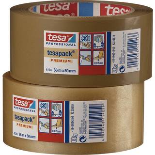 36 x Tesa 4124 pakketape 50mmx66m brun