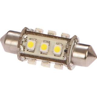 LED-pære til lanterne NauticLED, 1.0 W (svarer til 10 W), Festoon 37 mm, 360°, 10 - 30 V, Ø13 x 37 mm, grøn