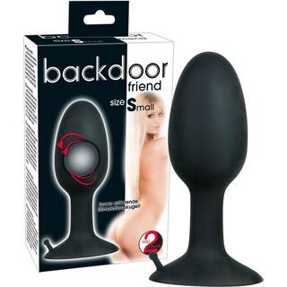Analplug "Backdoor Friend S" med roterende indre kugle