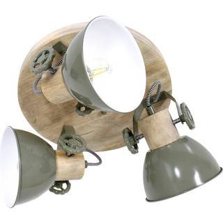 Loftspot Gearwood, 3 lyskilder rund, grøn