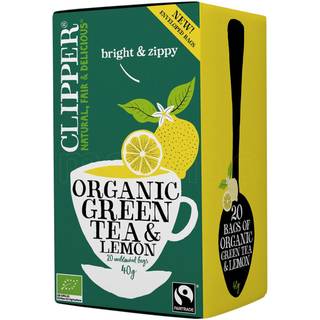 Clipper Grøn Te m. Citron Ø - 1 pk