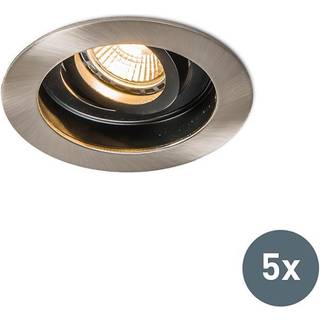 Nedfældet spotlight Rondoo stål sæt af 5
