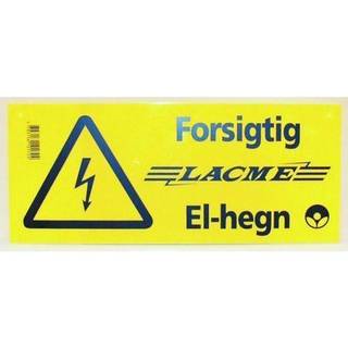 Advarselsskilt til Lacmé elhegn